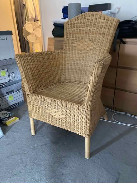 Photo of free Wicker armchair (Hornsey Station Estate N8) #1