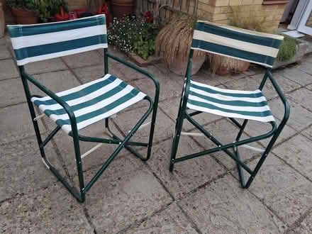 Photo of free 2 director-type garden or camping chairs (Northcourt OX14) #1