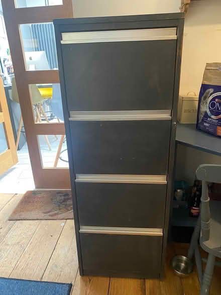 Photo of free Wooden 4-drawer filing cabinet (Feltham TW13) #2