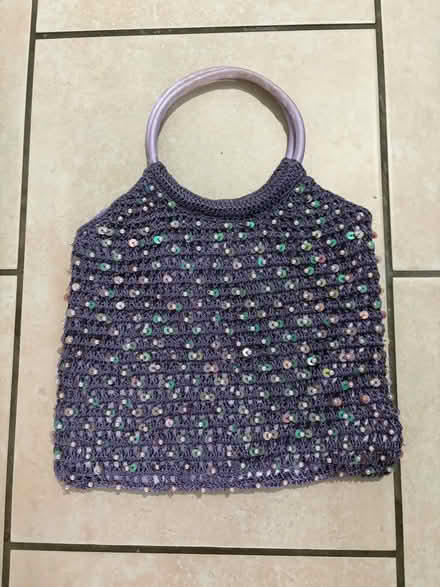 Photo of free Purple beaded sequined bag (Westbury BA13) #1