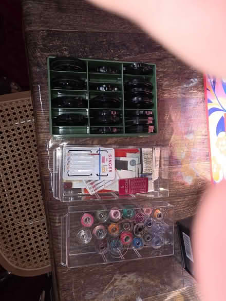Photo of free sewing cabinet and machine (west San Jose) #4
