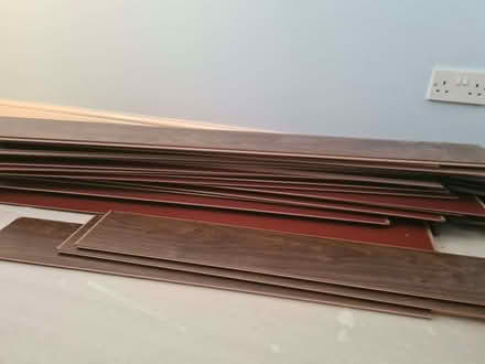 Photo of free dark wood laminate flooring (Bradley Stoke BS32) #1