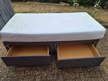 Photo of free Divan bed, headboard & mattress (Letchworth (SG6)) #2