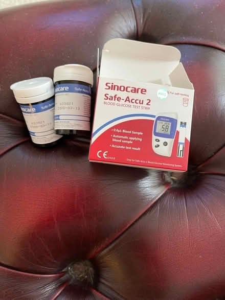 Photo of free Sinocare Self-Accu 2 blood glucose monitoring strips (Stalmine FY6) #2