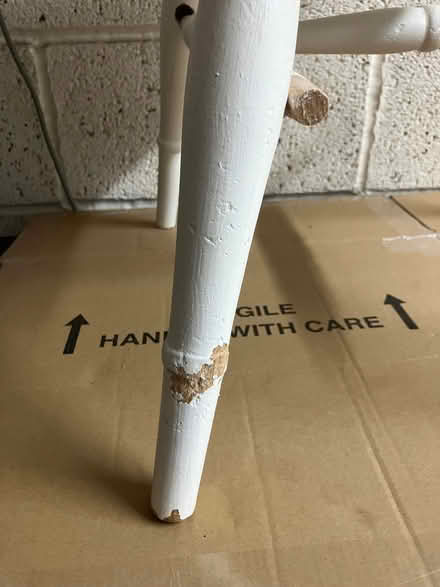 Photo of free White painted chair project repair (Harvey Close BS22) #4