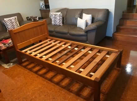 Photo of free Solid Timber Slat Bed (Adamstown) #1