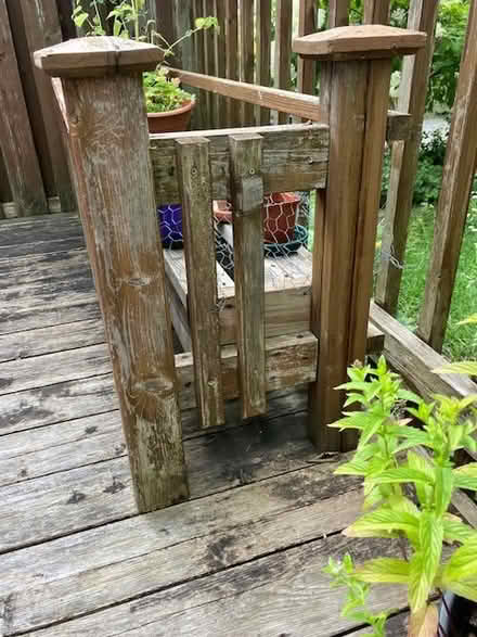 Photo of free 2 large wooden exterior planters (Huron and Wellington) #2