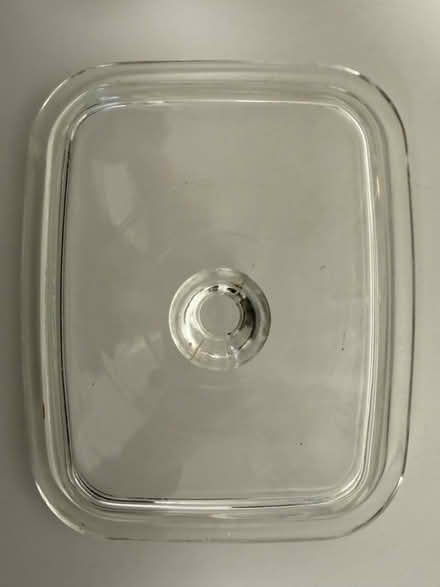 Photo of free Rectangular Pyrex lid with knob (1075 Valencia Avenue) #2