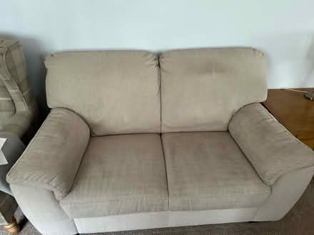 Photo of free 2 seater beige sofa (Colchester CO4) #2