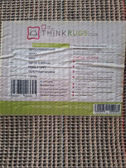 Photo of free Grey Rug (Dun Laoghaire) #2