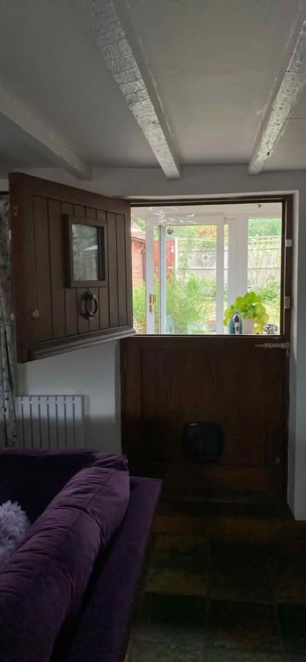 Photo of free Dark wood stained stable door (Great Bourton, OX17) #4