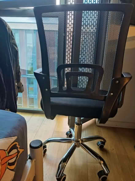 Photo of free Mesh Office/Desk Chair + Cushion (White City W12) #3