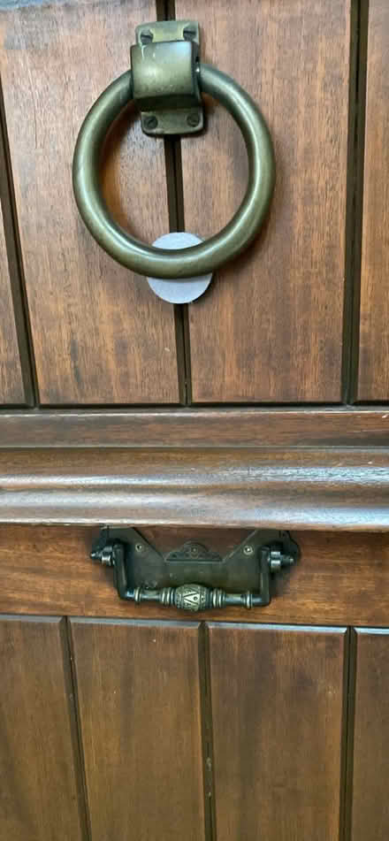 Photo of free Dark wood stained stable door (Great Bourton, OX17) #3
