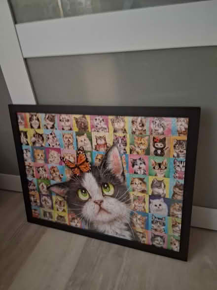 Photo of free Cat fan framed puzzles (Snell and Santa Teresa) #1