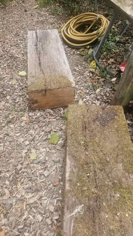 Photo of free 21m of Oak sleepers 10" x 6" (Southwater RH13) #2