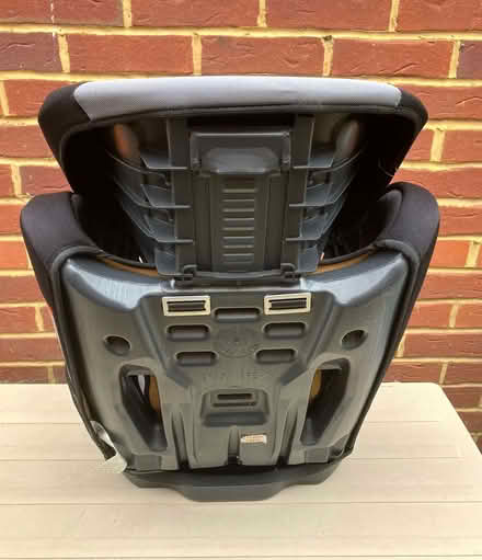 Photo of free Child’s car travel seat: Black & grey with red trim. (Theale RG7) #3