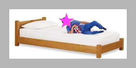 Photo of free Low single wooden bed-frame (Grandpont OX1) #2
