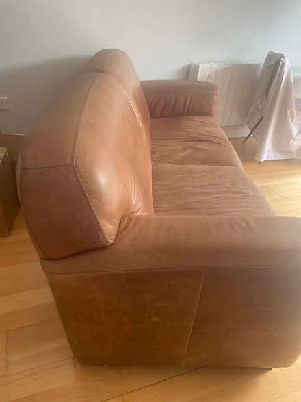 Photo of free Italian Leather 3 seater (Bray Wicklow) #2