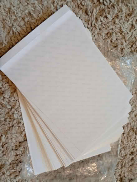 Photo of free Many sheets of white labels (Buxworth SK23) #1
