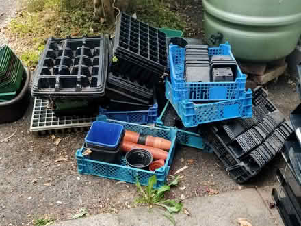 Photo of free Plastic pots and seed trays (Leatherhead KT22) #1