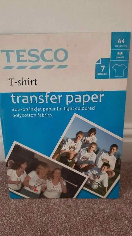 Photo of free T-shirt transfer paper (Byfleet KT14) #1