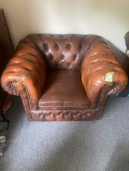 Photo of free Brown arm chair (Moseley) #1