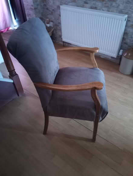 Photo of free brown suede chair (Folksworth PE3) #2