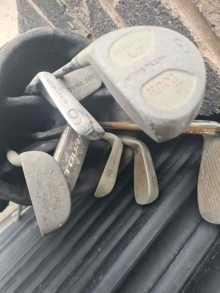Photo of free Golf Clubs, some junior. (Red Scar PR2) #2
