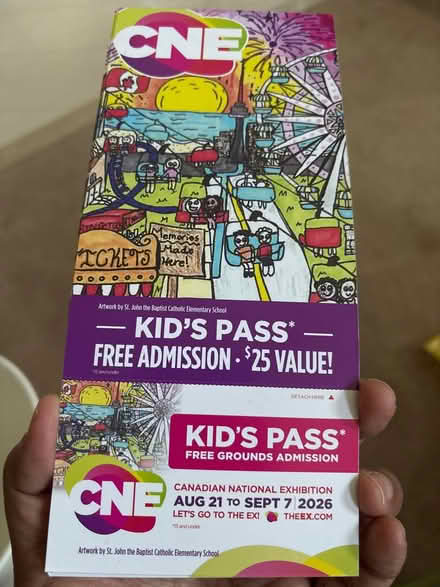 Photo of free CNE Kids’ Passes x 4 (Ninth Line & Hwy. 7 - Markham) #1
