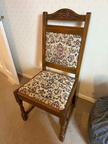 Photo of free 4 Solid Oak Old Charm Chairs (Priors marston Cv477rr) #1