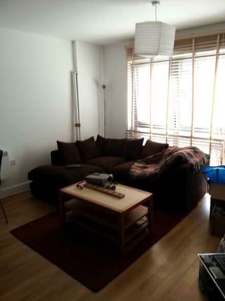 Photo of free Brown Jumbo Cord - L Shaped Sofa (E5 Harry Zeital Way) #2