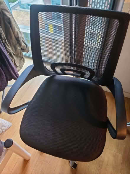 Photo of free Mesh Office/Desk Chair + Cushion (White City W12) #1