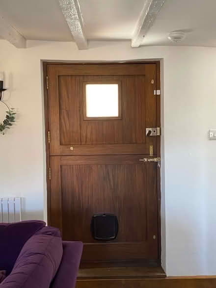 Photo of free Dark wood stained stable door (Great Bourton, OX17) #2
