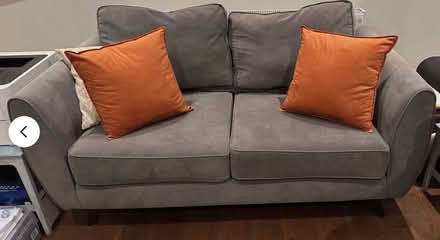 Photo of free 2-seater DFS sofa - dark grey (Enfield EN2) #1