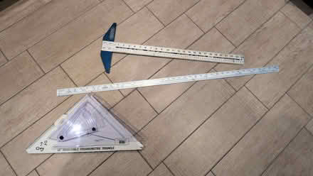 Photo of free Drawing/measuring rules and triangle (Queen Edith's Ward CB1) #1