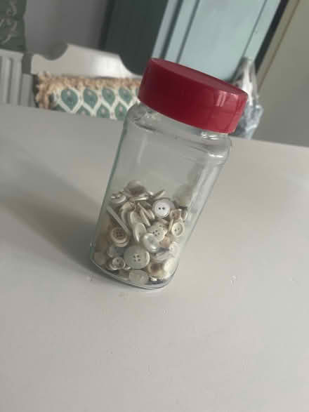 Photo of free Jar of white and cream buttons (South Dublin) #3