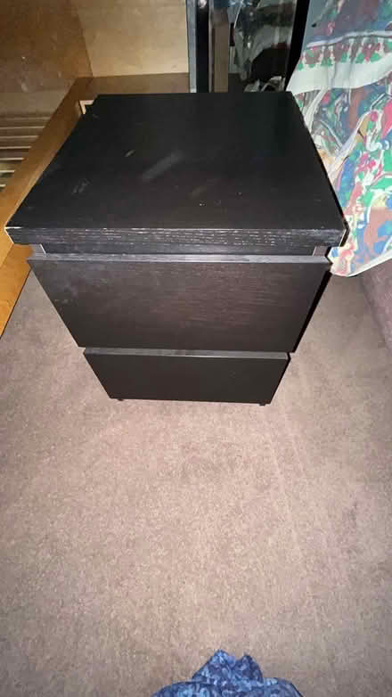 Photo of free Black Malm. Bedside units (Bromley BR1) #1