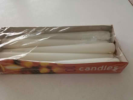 Photo of free Tall taper candles white x 5 (Westminster Drive PO21) #2