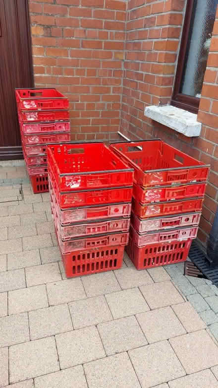 Photo of free 18 Sturdy Plastic Crates (Belfast BT11) #2