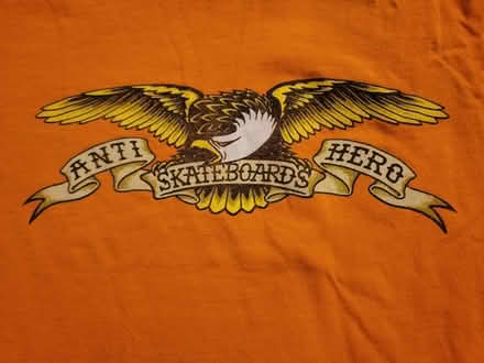 Photo of free Orange Skateboard Tee - Medium (West 7th) #4