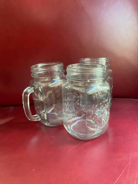 Photo of free mason jars/glass cups with handles (Forest Glen) #1