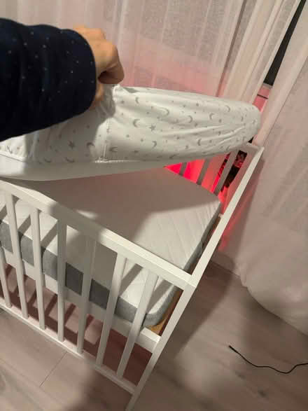 Photo of free Cot bed with mattress (Livingston) #3