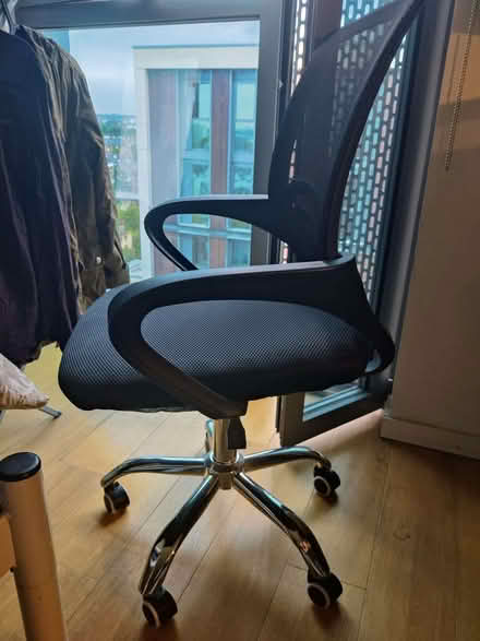 Photo of free Mesh Office/Desk Chair + Cushion (White City W12) #2