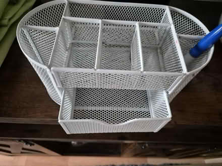 Photo of free White mesh desk tidy (Wolverhampton WV10) #2