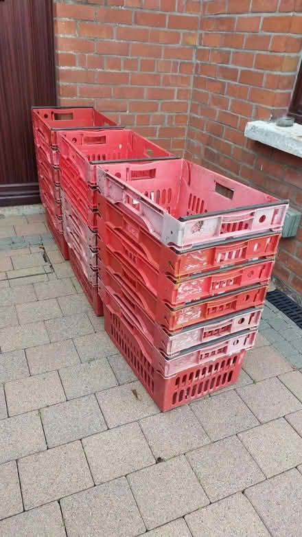 Photo of free 18 Sturdy Plastic Crates (Belfast BT11) #1