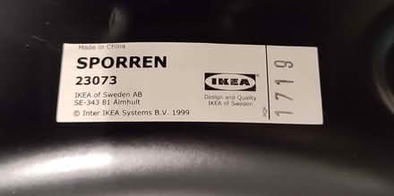 Photo of free IKEA ÖRFJÄLL / SPORREN Black Office Swivel Chair (Elmswell IP30) #4