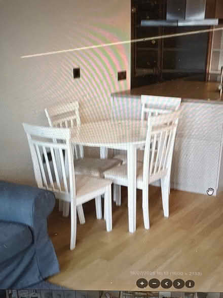 Photo of free Foldable dining table + 4 chairs (Stratford E20) #2
