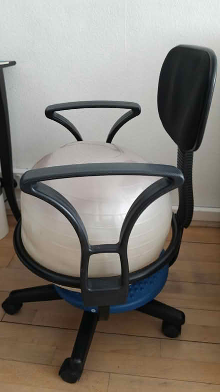 Photo of free Gym ball chair with back rest (Stockwell SW9) #2