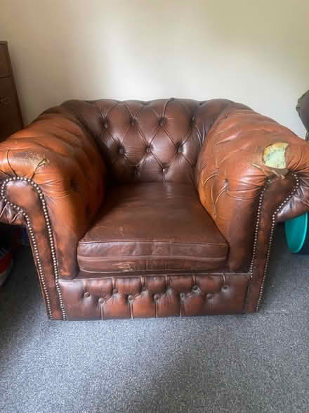 Photo of free Brown arm chair (Moseley) #2