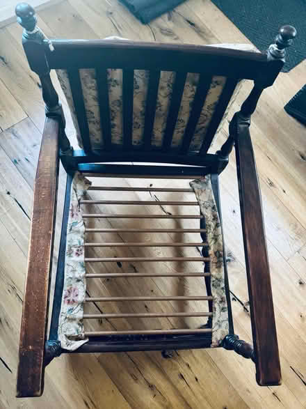 Photo of free Wooden armchair (HP27 Lacey Green) #3